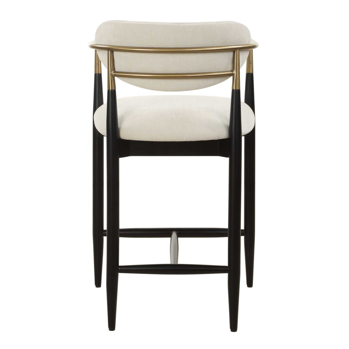 Modern European furniture - White Velvet Counter Stool - www.oroa.com