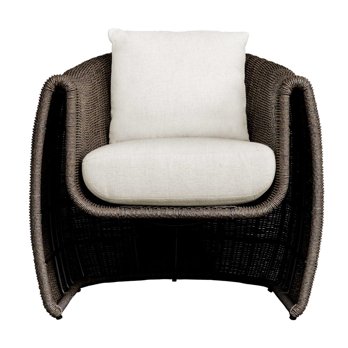 Woven Wicker Outdoor Lounge Chair by Uttermost Tropic
