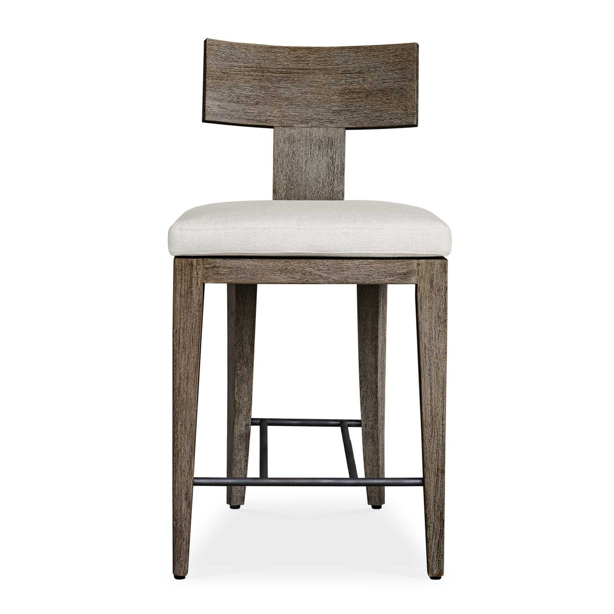 Mahogany T-Shaped Outdoor Counter Stool by Uttermost Cellini