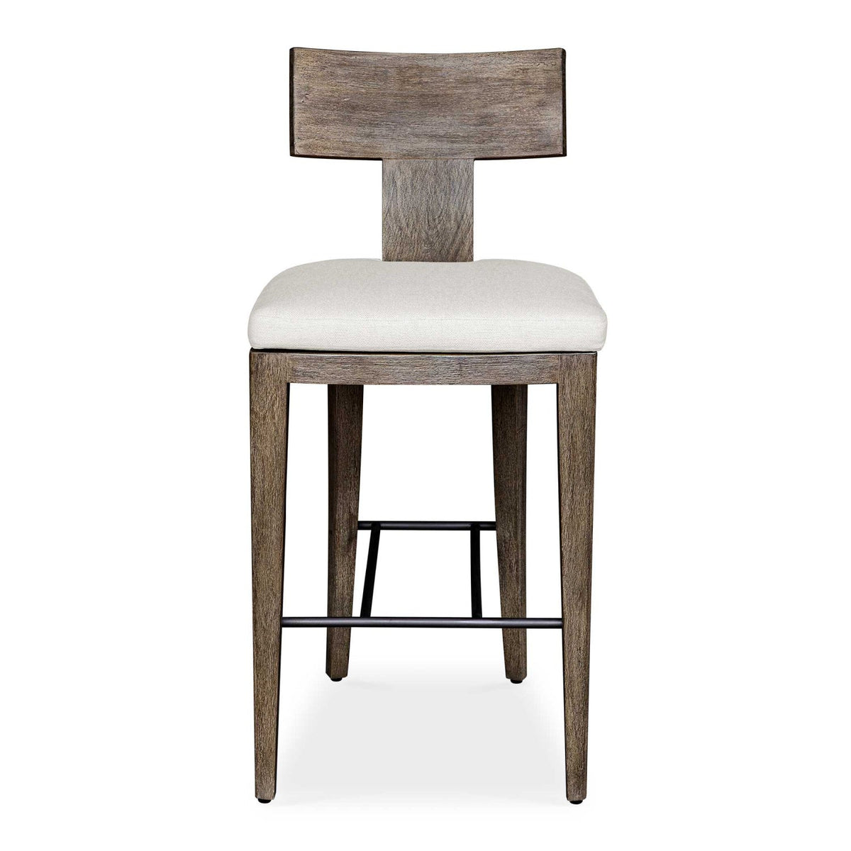 Mahogany T-Shaped Outdoor Bar Stool by Uttermost Cellini