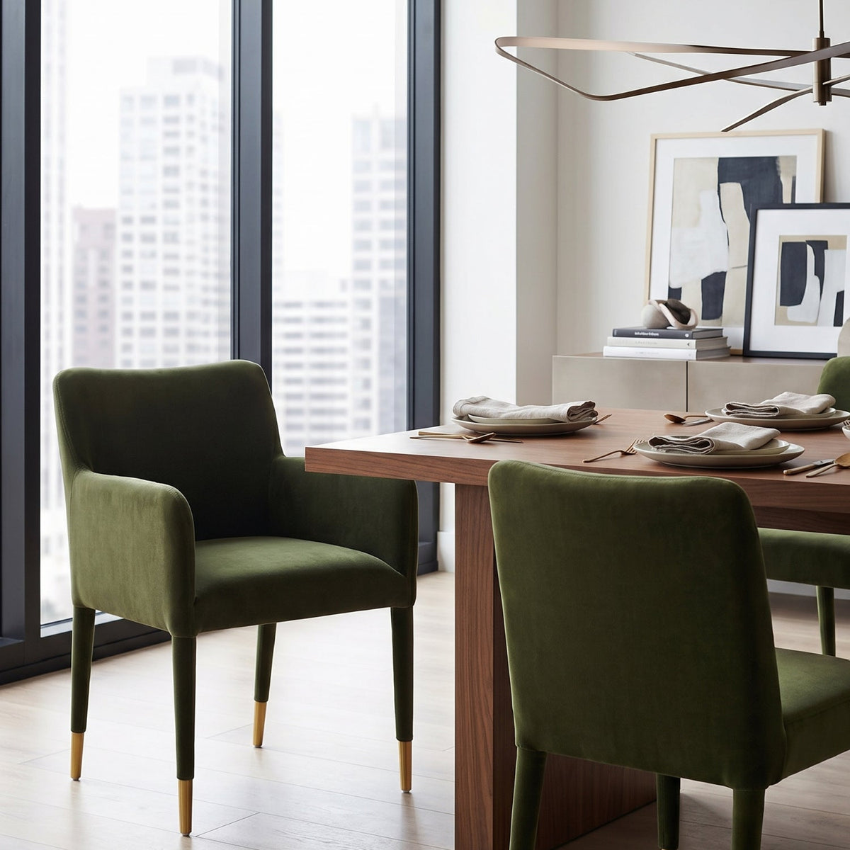 Modern European furniture - Upholstered Dining Armchair - www.oroa.com