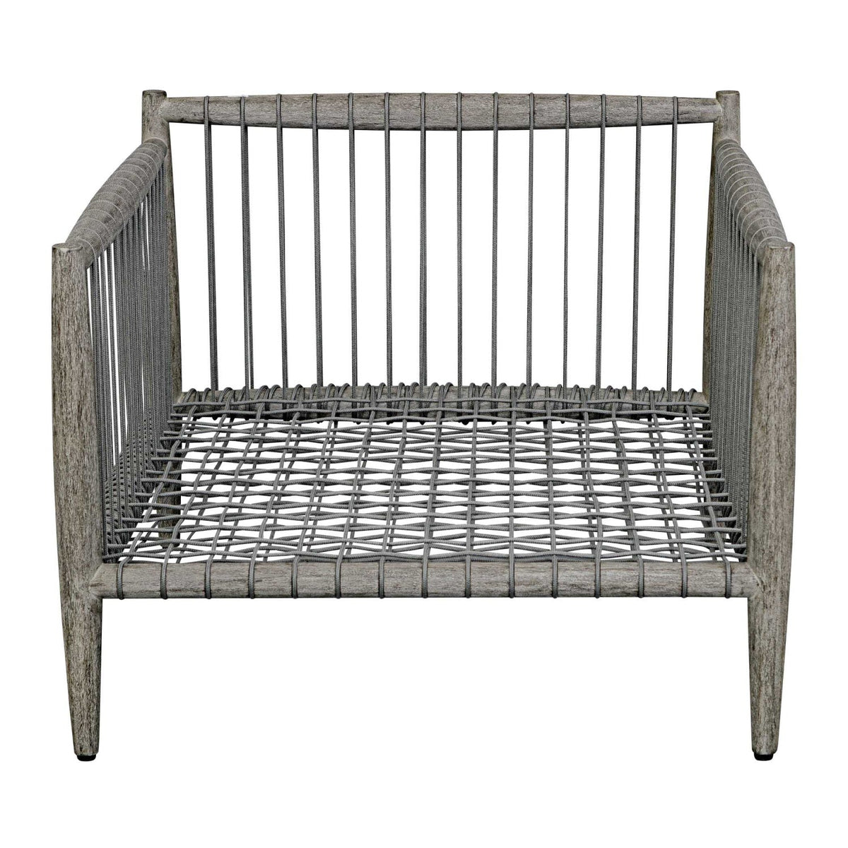 Gray Mahogany Outdoor Lounge Chair by Uttermost Borneo, alternate view 6