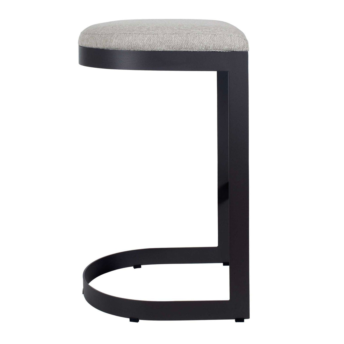 Black Cantilevered Outdoor Bar Stool by Uttermost Maude, alternate view 4