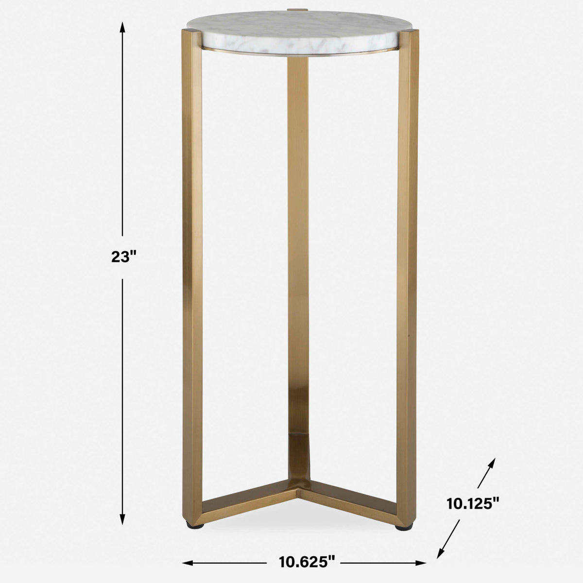 Modern European furniture - Round White Marble Drink Table - www.oroa.com