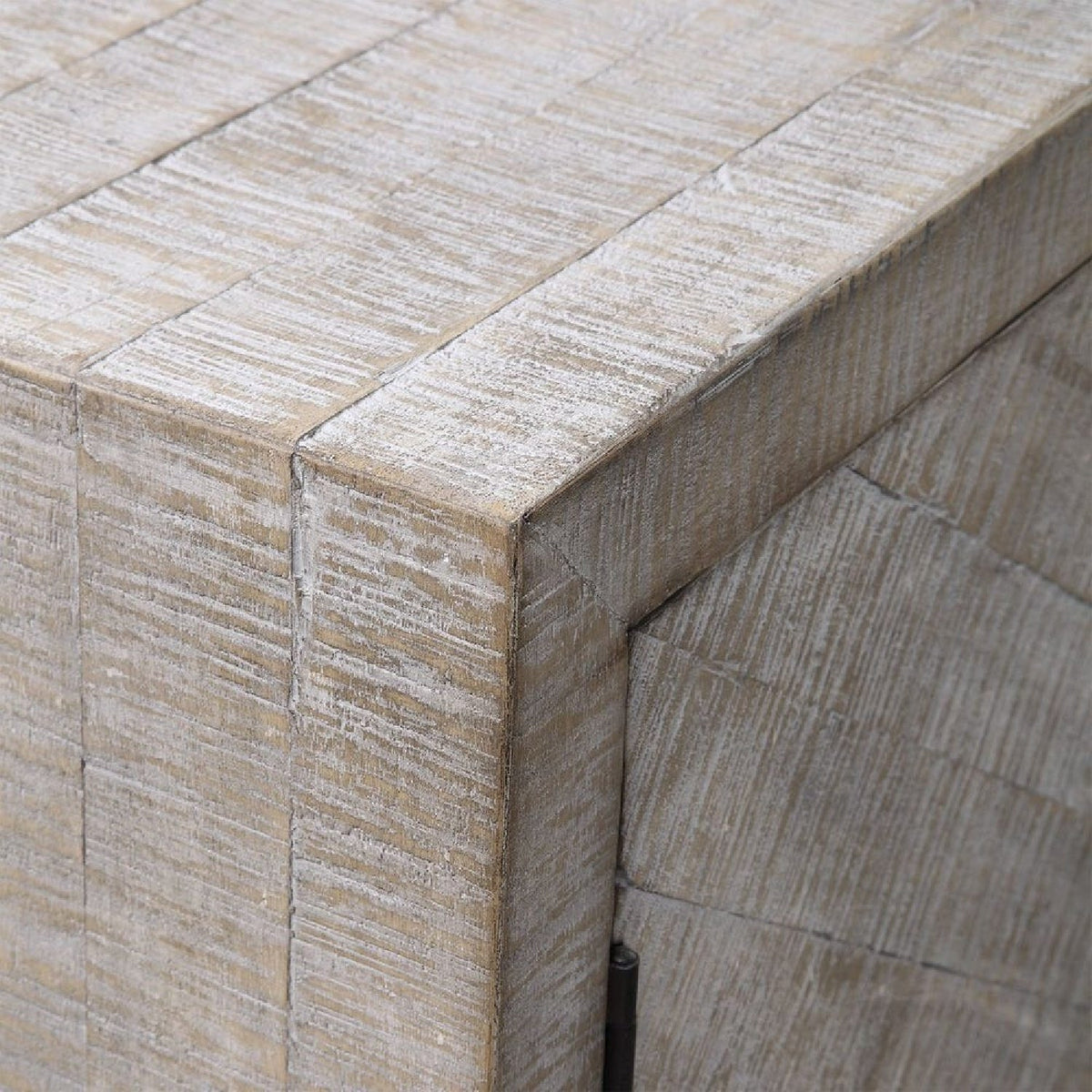 Whitewashed Fir Wood 2-Door Cabinet by Uttermost Adalind, alternate view 7