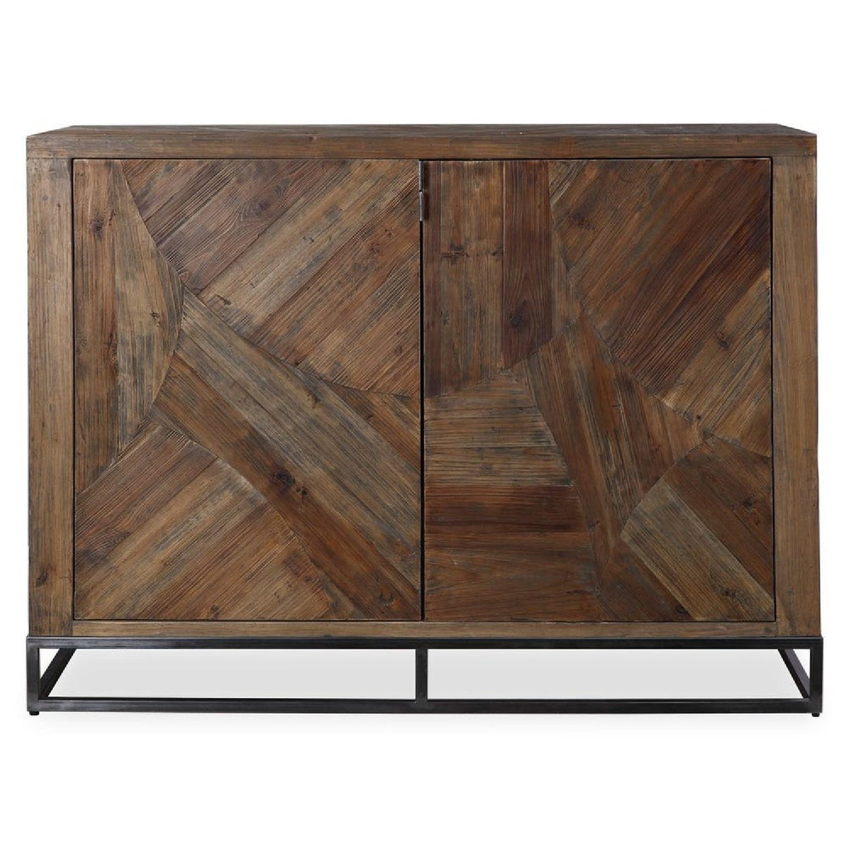 2-Door Marquetry Wooden Cabinet by Uttermost Evros, alternate view 3