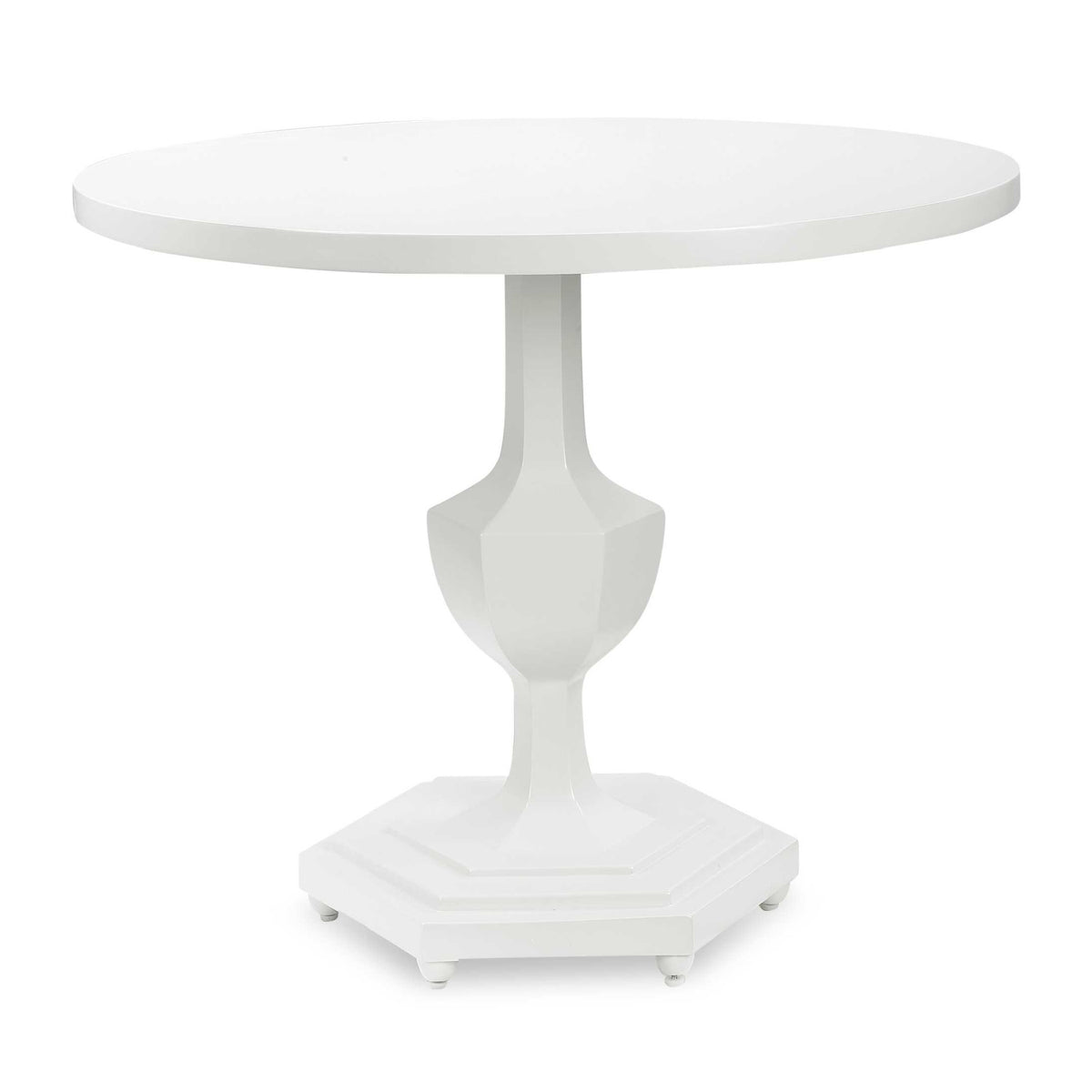 Modern European furniture - Gloss White Round Foyer Table - www.oroa.com