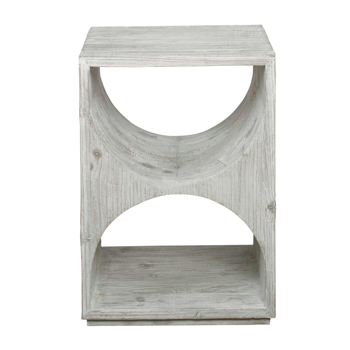 Modern European furniture - Carved Fir Wood Side Table - www.oroa.com