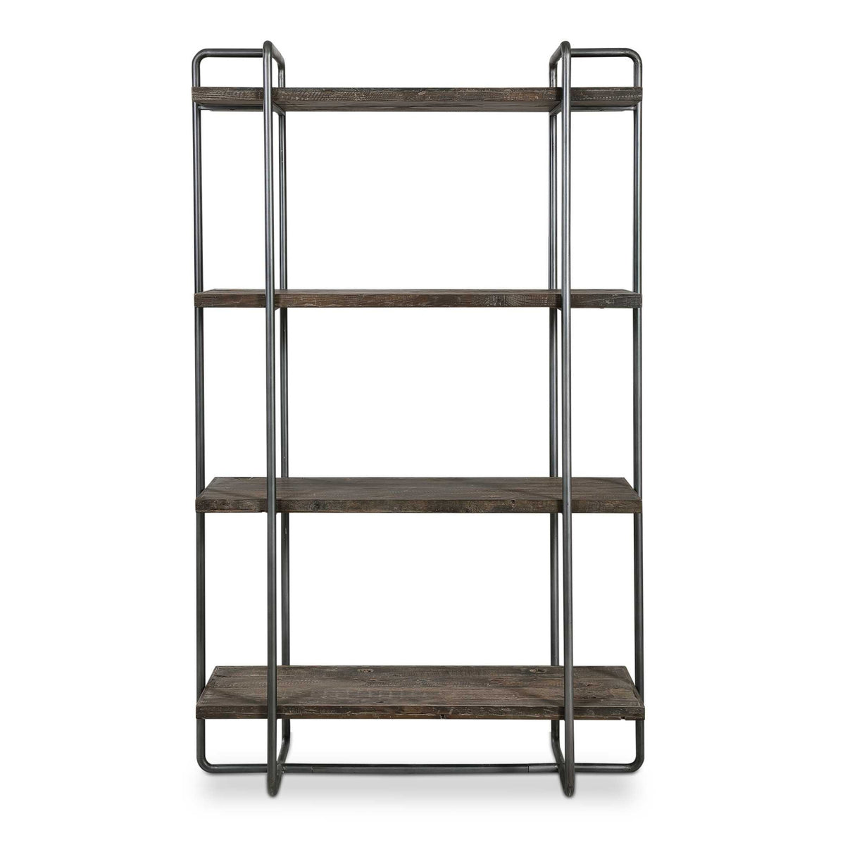Modern European furniture - Brushed Pewter Framed Bookshelf - www.oroa.com