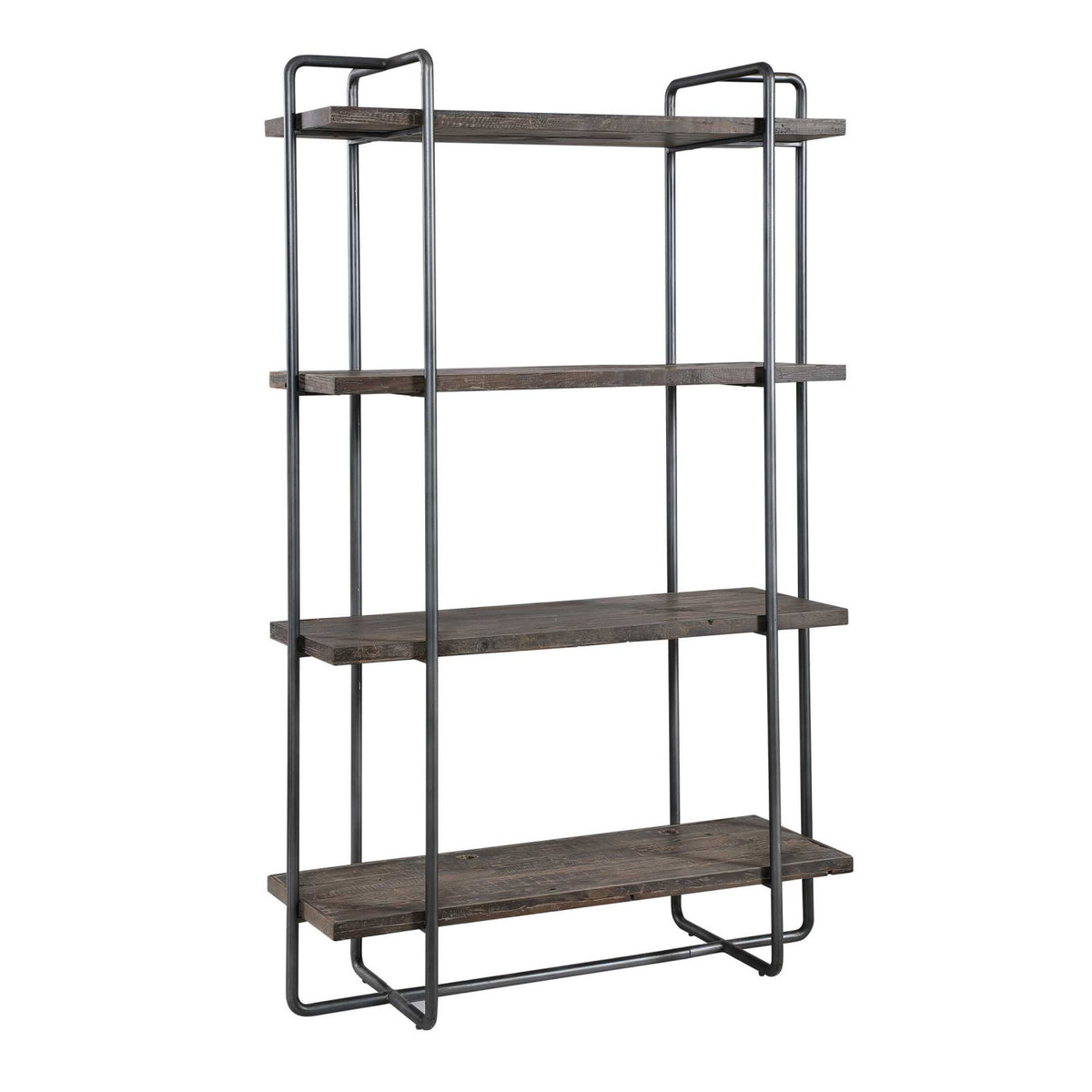 Modern European furniture - Brushed Pewter Framed Bookshelf - www.oroa.com