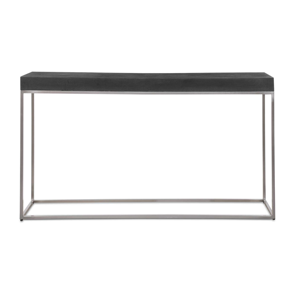 Modern European furniture - Black Concrete Contemporary Console Table - www.oroa.com
