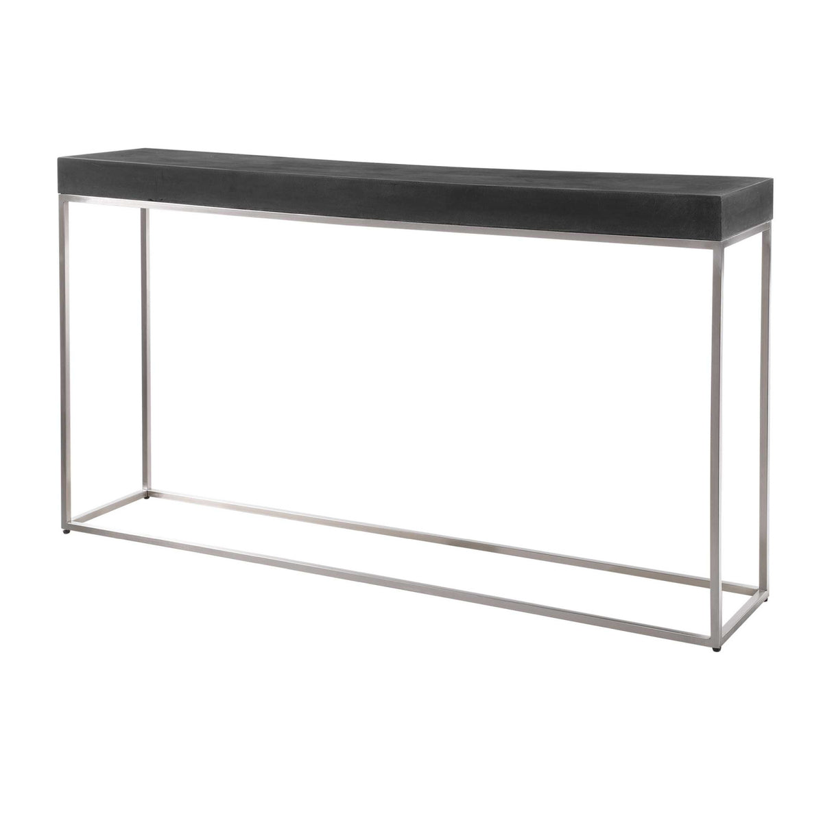 Modern European furniture - Black Concrete Contemporary Console Table - www.oroa.com