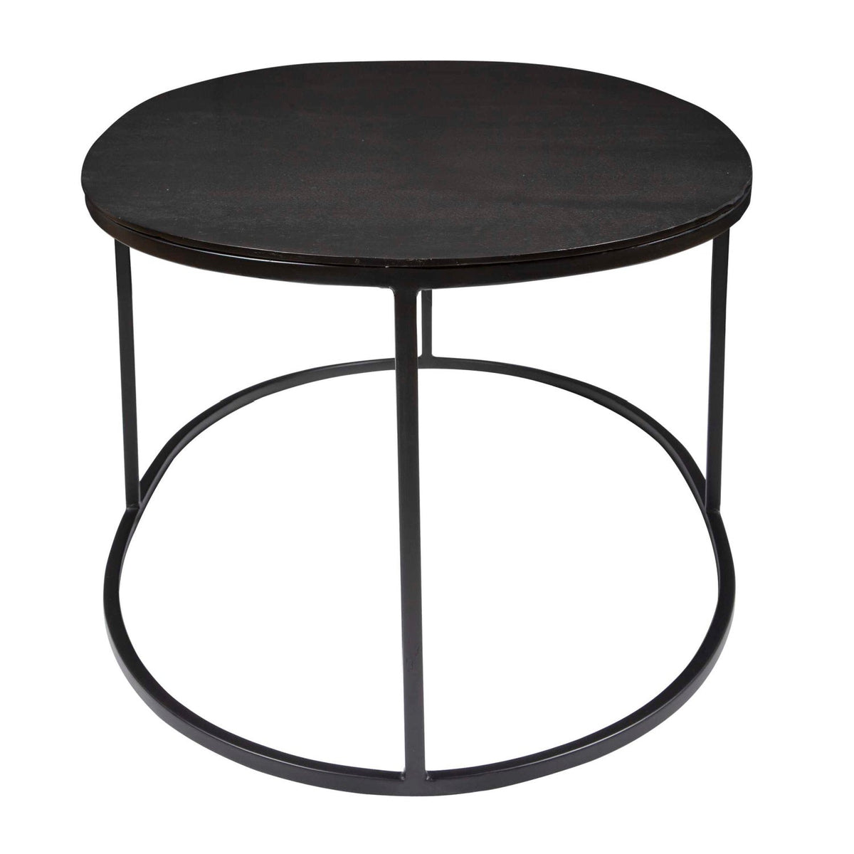 Black Aluminum Oval Coffee Table by Uttermost Coreene, alternate view 4