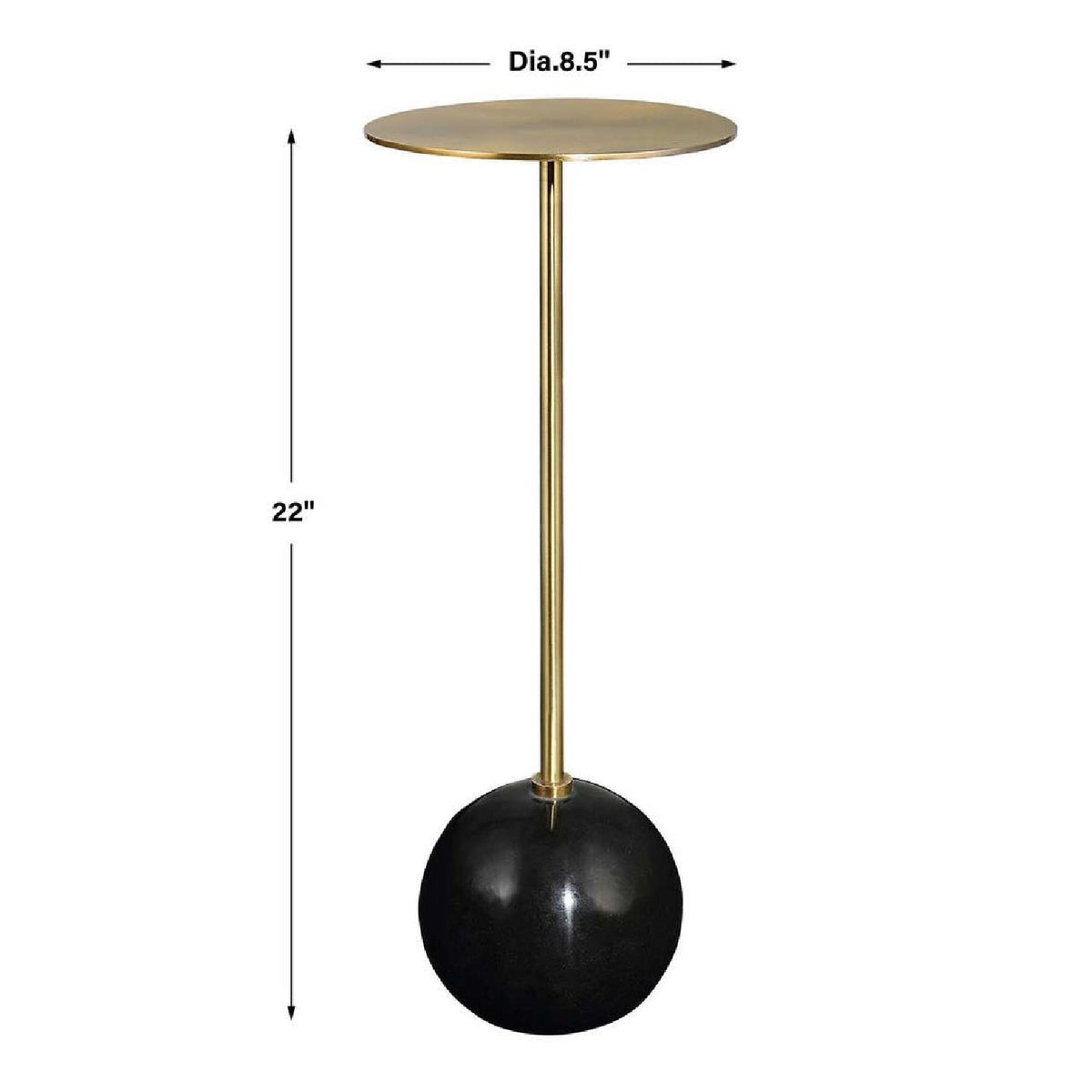Modern European furniture - Gold Pedestal Drink Table - www.oroa.com