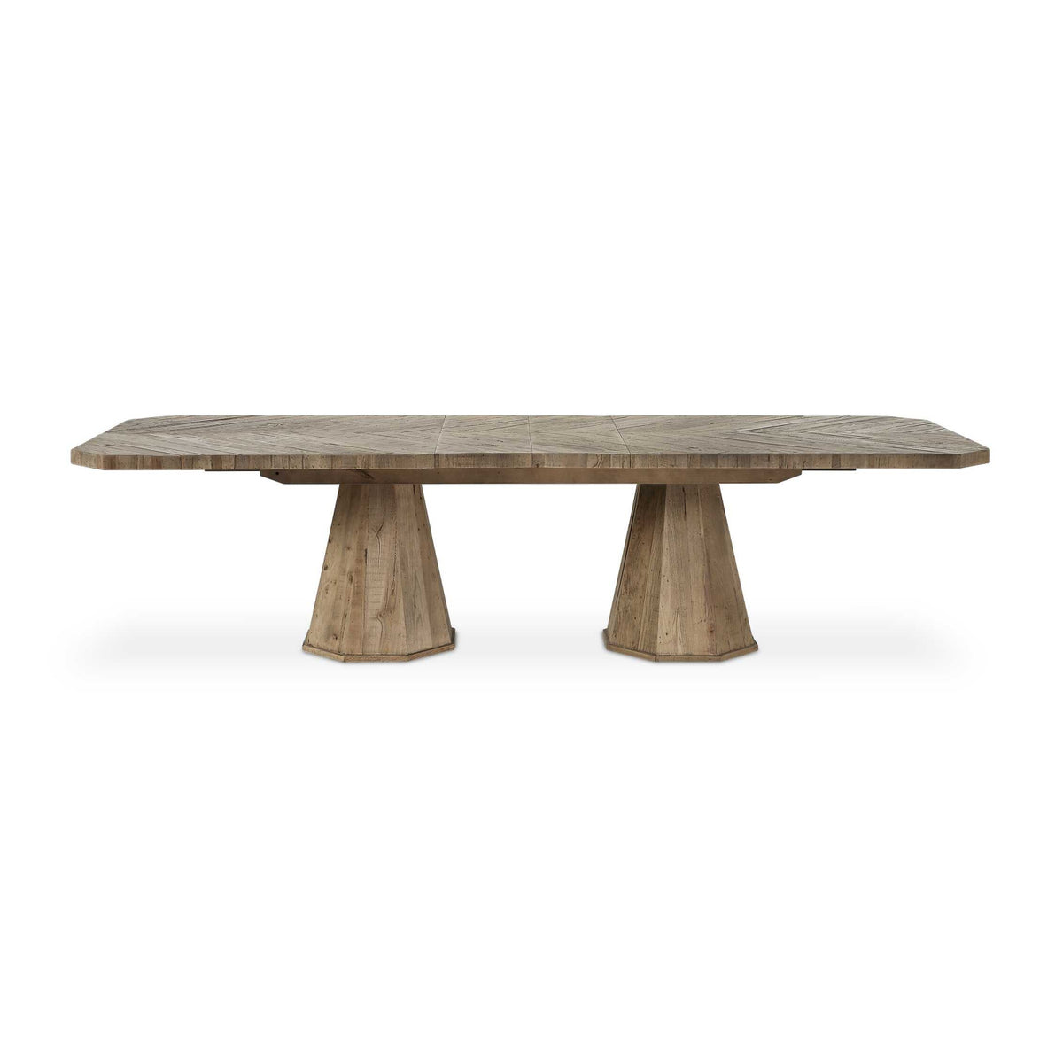 Modern European furniture - Wooden Herringbone Dining Table - www.oroa.com