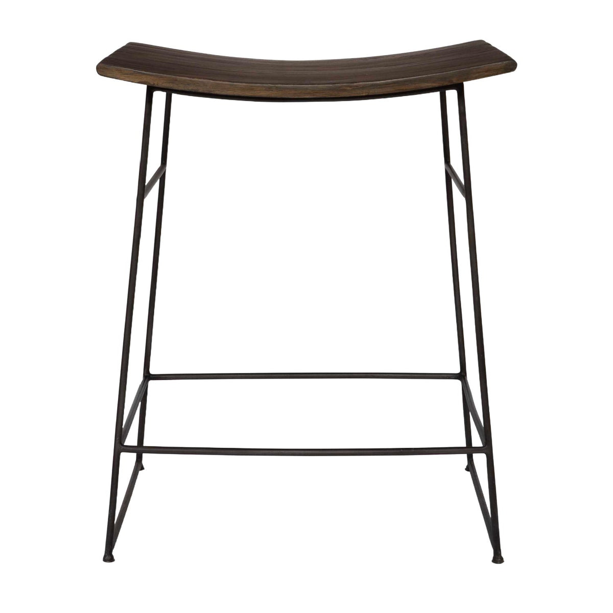 Solid Mango Scooped Counter Stool by Uttermost Thura