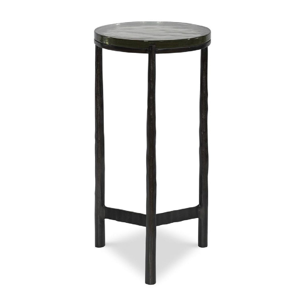 Modern European furniture - Round Glass Indoor/Outdoor Accent Table - www.oroa.com