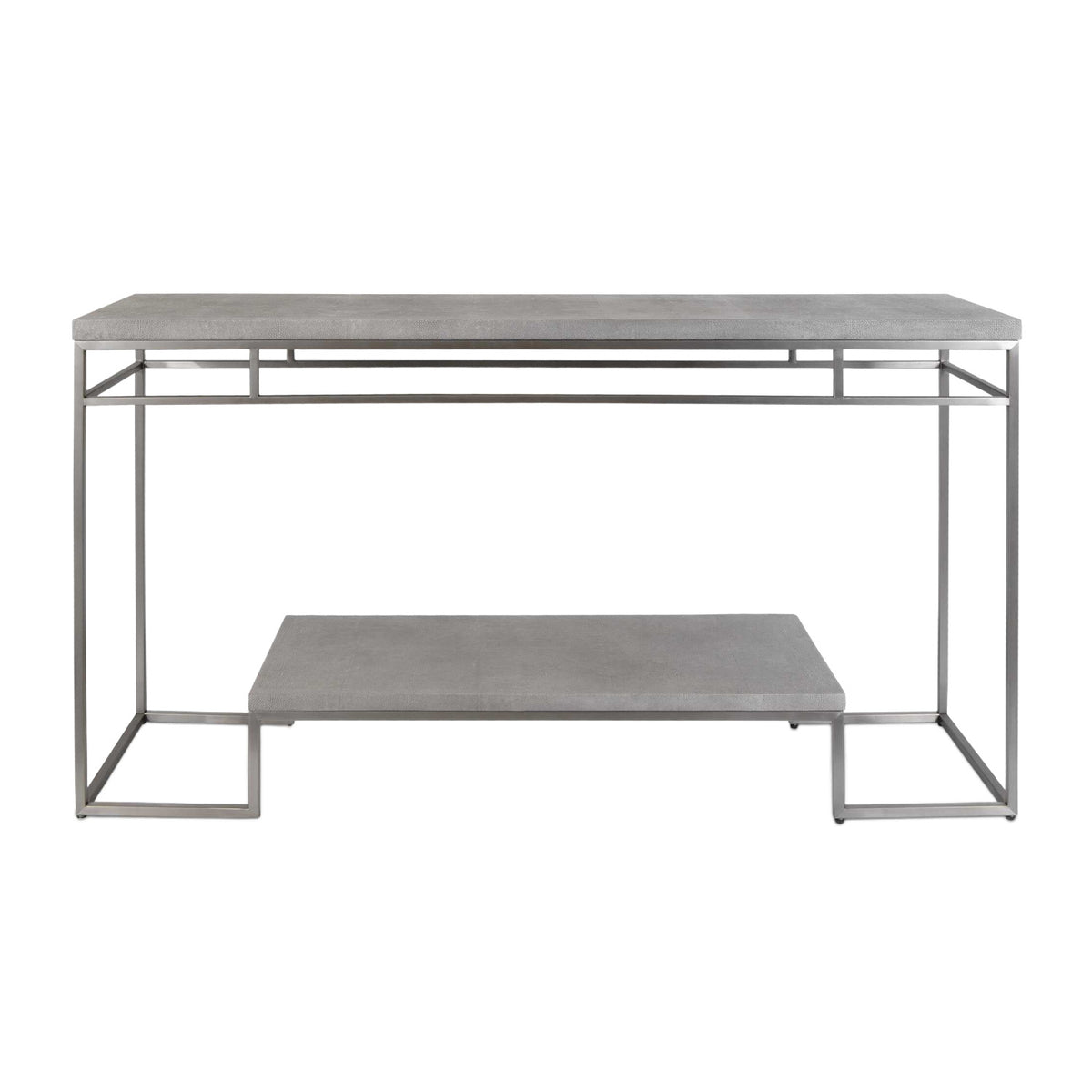 Modern European furniture - Brushed Nickel Console Table - www.oroa.com