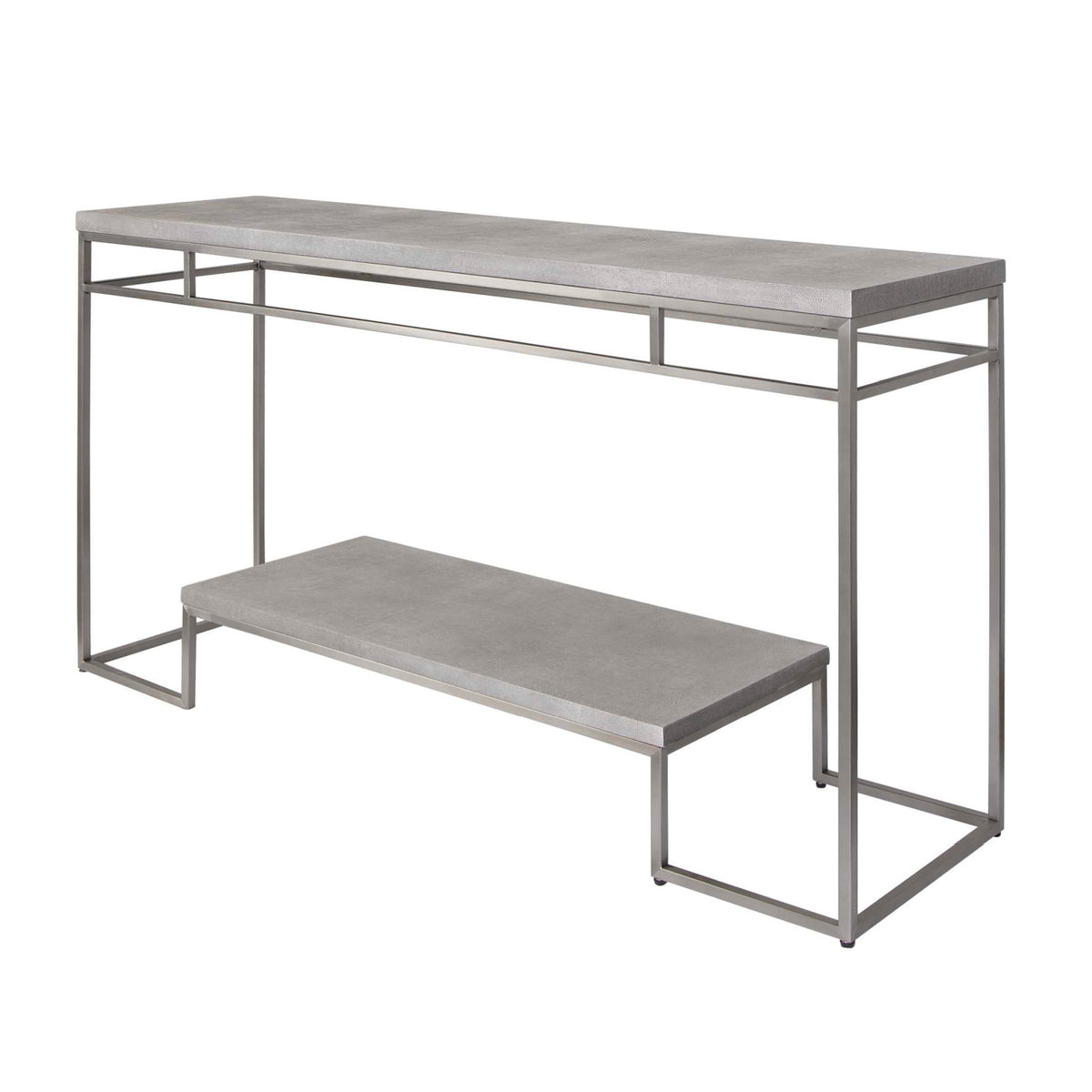 Modern European furniture - Brushed Nickel Console Table - www.oroa.com