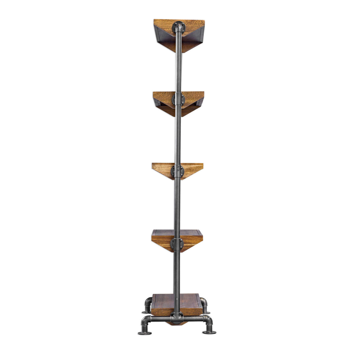 Modern European furniture - Acacia Wood 5-Shelf Bookcase - www.oroa.com