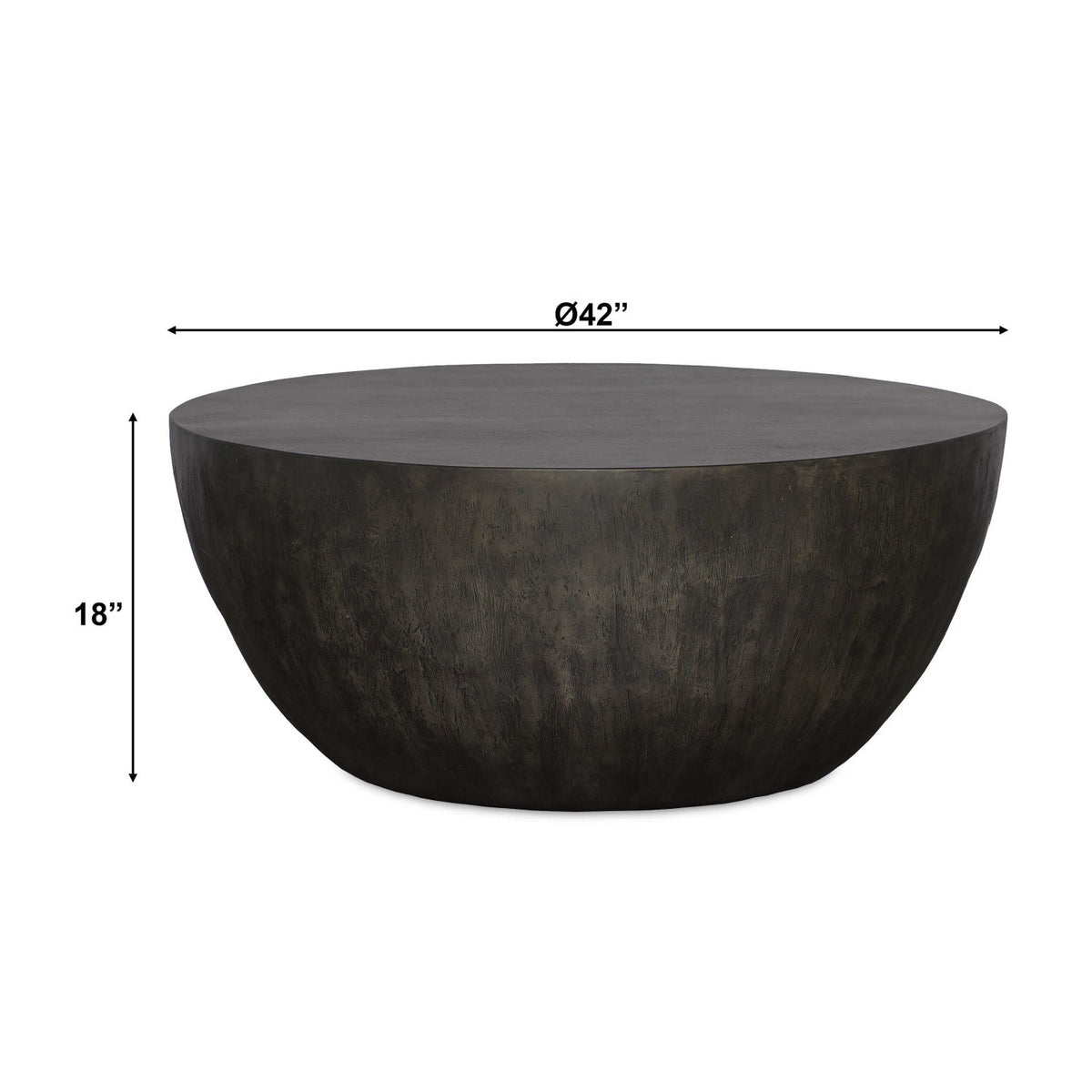 Round Mango Wood Coffee Table by Uttermost Lark, alternate view 4