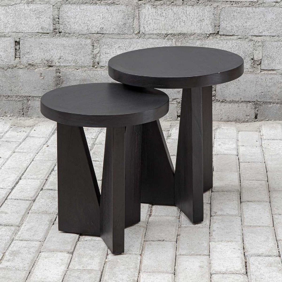 Black Mindi Nesting Tables (2) by Uttermost Nadette, alternate view 6