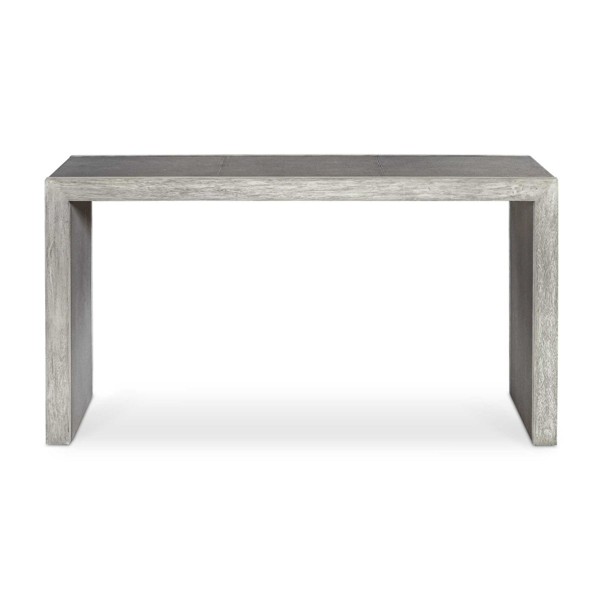 Modern European furniture - Gray Shagreen Look Console Table - www.oroa.com