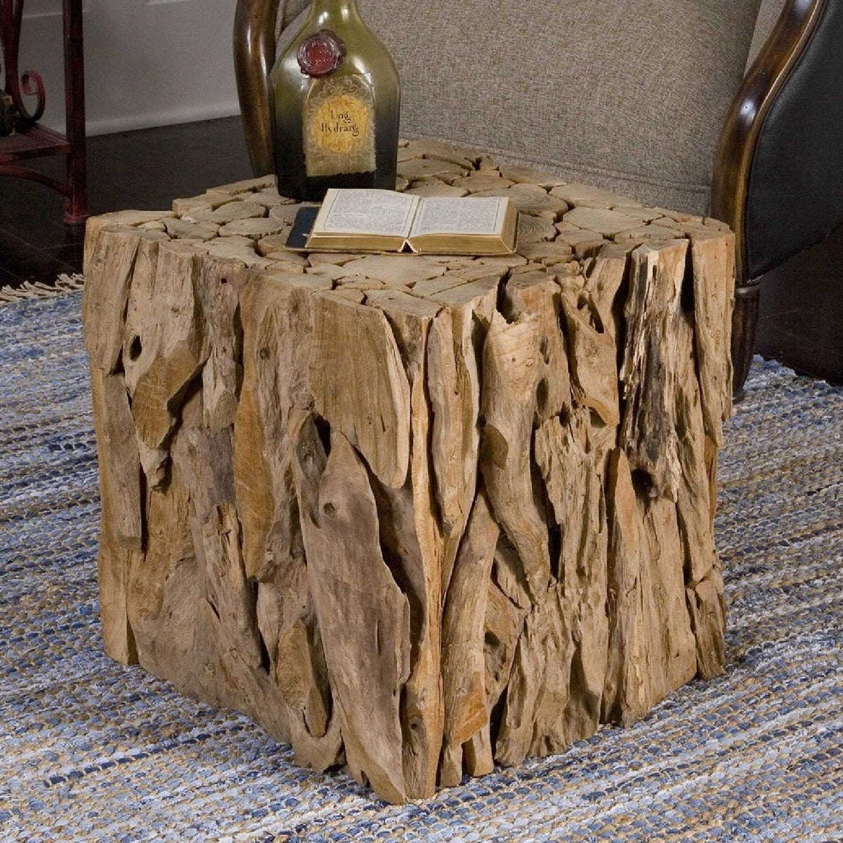 Modern European furniture - Teak Root Side Table - www.oroa.com