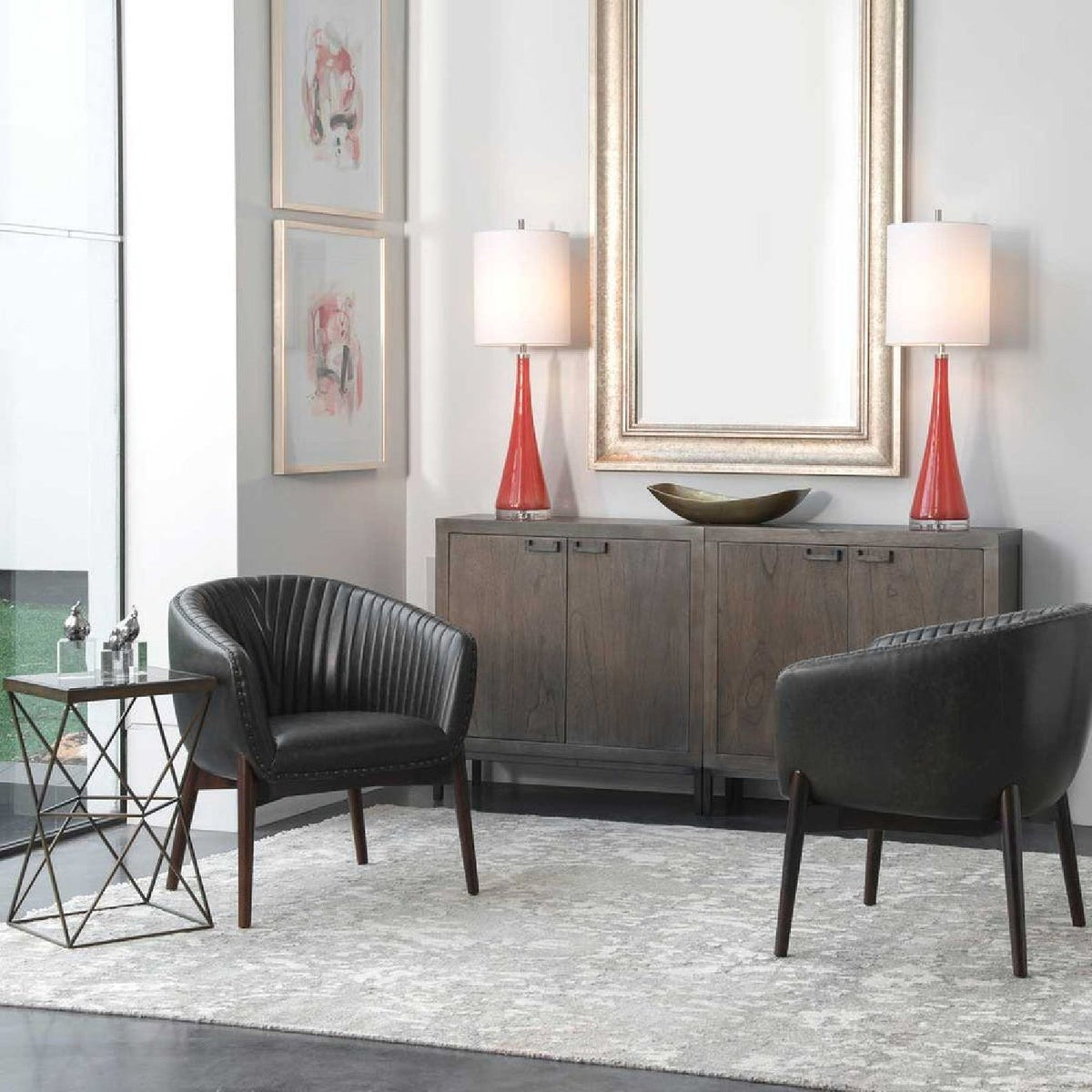 2-Door Wooden Cabinet by Uttermost Nadie, alternate view 2