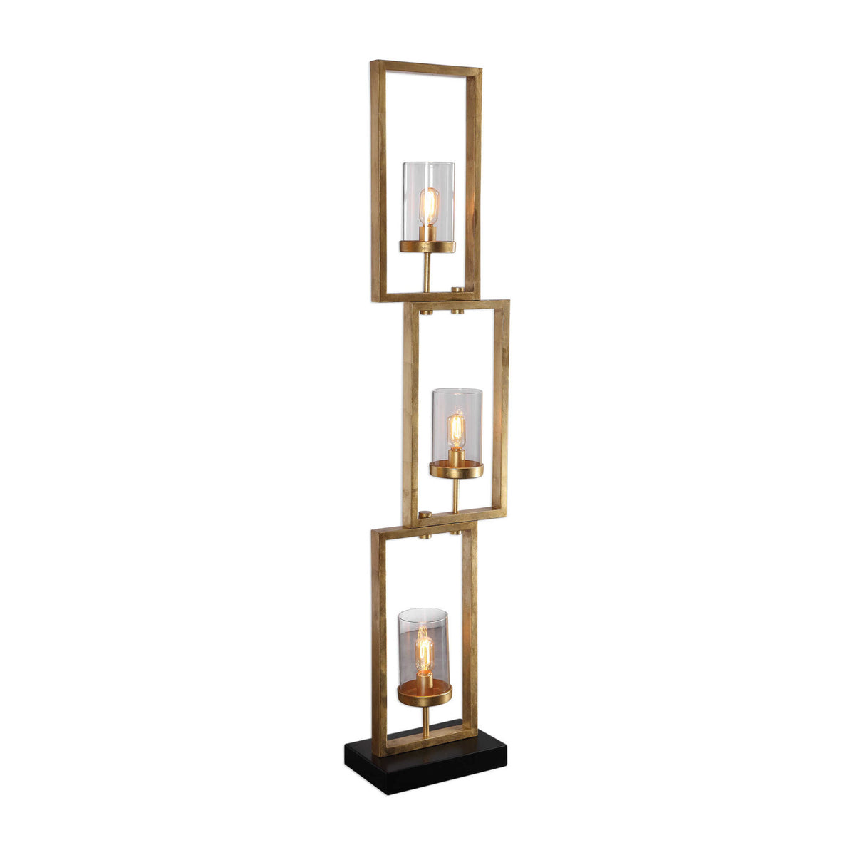 Modern European furniture - Gold Rectangles Floor Lamp - www.oroa.com