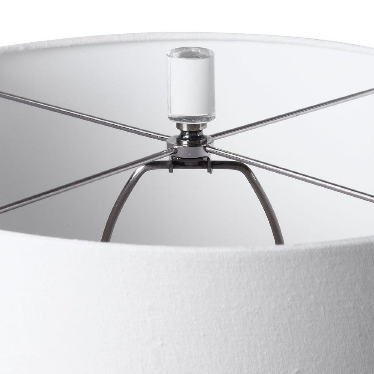 Modern European furniture - Glossy White Ceramic Table Lamp by Uttermost Sinclair - www.oroa.com