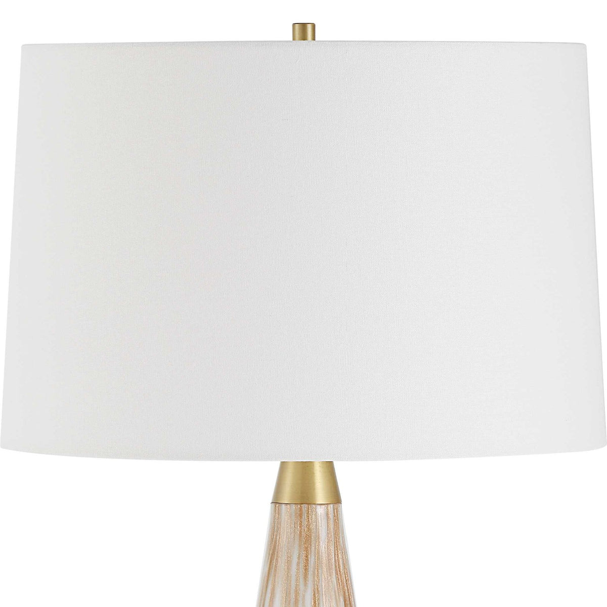 Modern European furniture - Gold Speckled Glass Table Lamp by Uttermost Lyra - www.oroa.com
