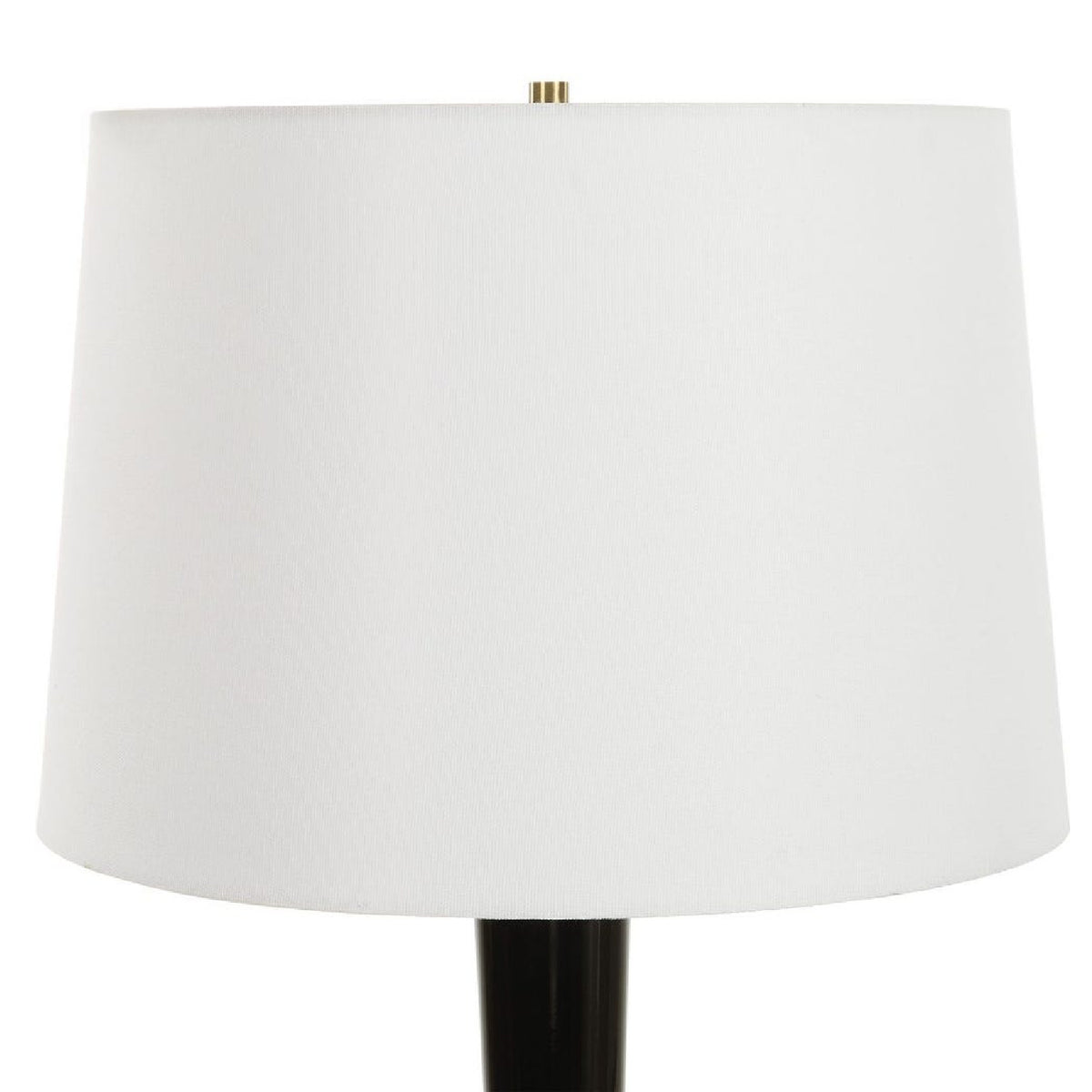 Black Glazed Ceramic Table Lamp by Uttermost Brielle, alternate view 6