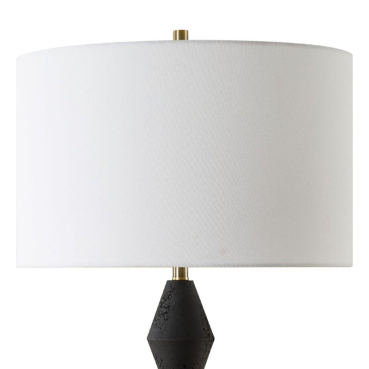Modern European furniture - Geometrical Black Stone Table Lamp by Uttermost Threefold - www.oroa.com