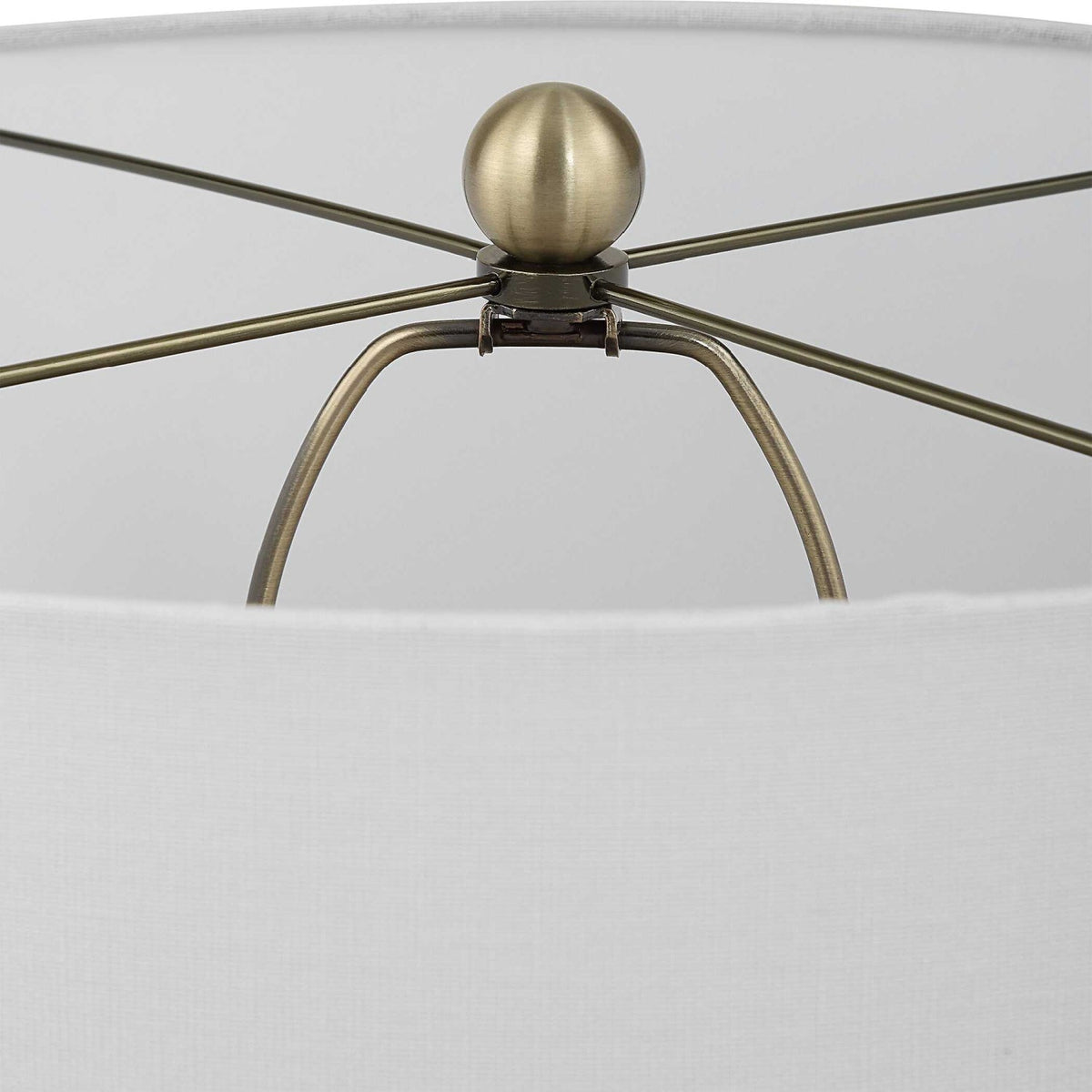 Modern European furniture - Ribbed Gray Ceramic Table Lamp by Uttermost Graphite - www.oroa.com