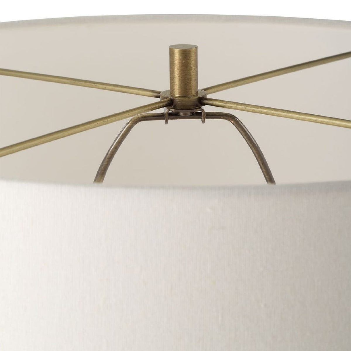 White Marble Column Floor Lamp by Uttermost Faro, alternate view 6