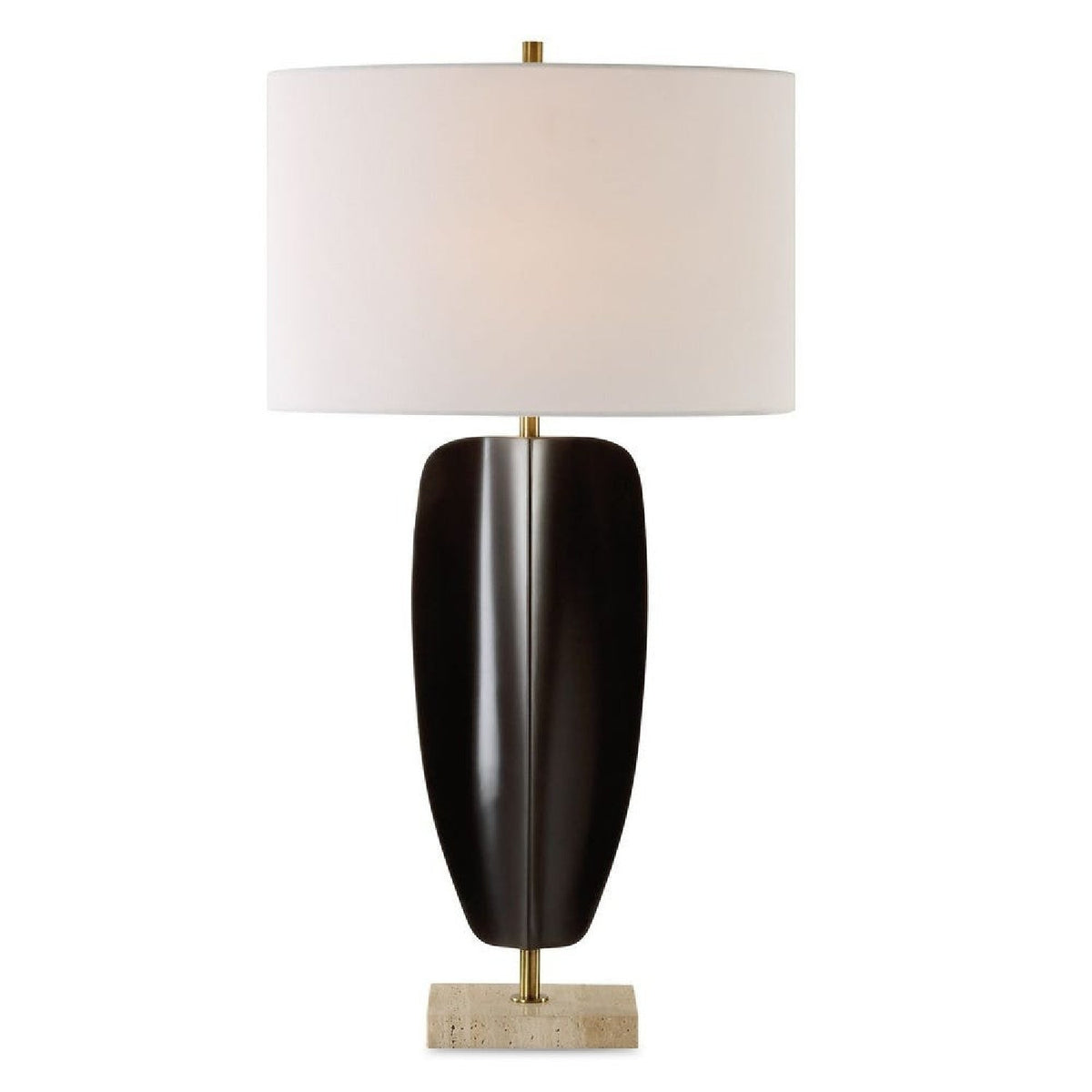 Modern European furniture - Black Iron Modern Table Lamp by Uttermost Kure - www.oroa.com