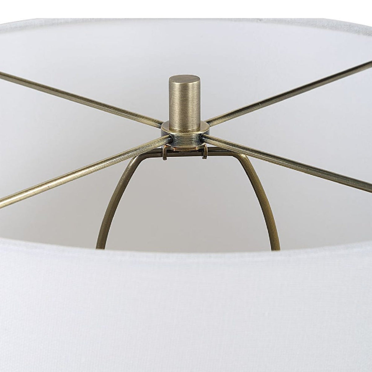 White Porcelain Table Lamp by Uttermost Liora, alternate view 6