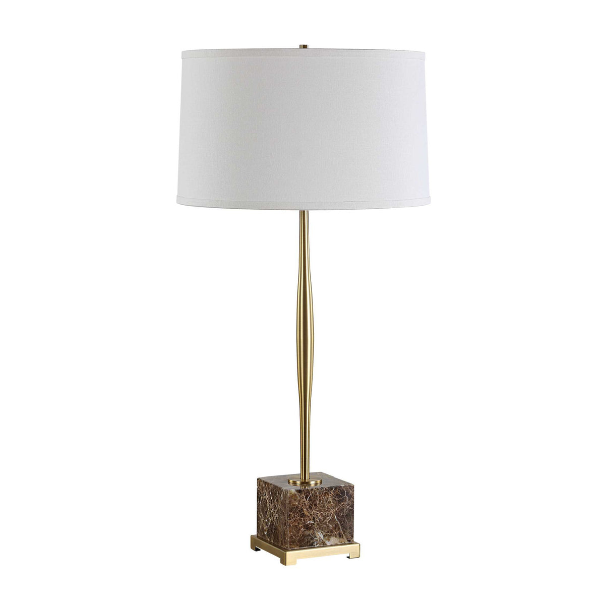 Brass Spindle Base Table Lamp by Uttermost Booker, alternate view 3