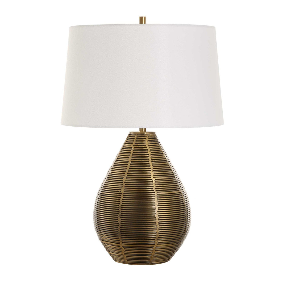 Modern European furniture - Brass Plated Table Lamp by Uttermost Knowles - www.oroa.com