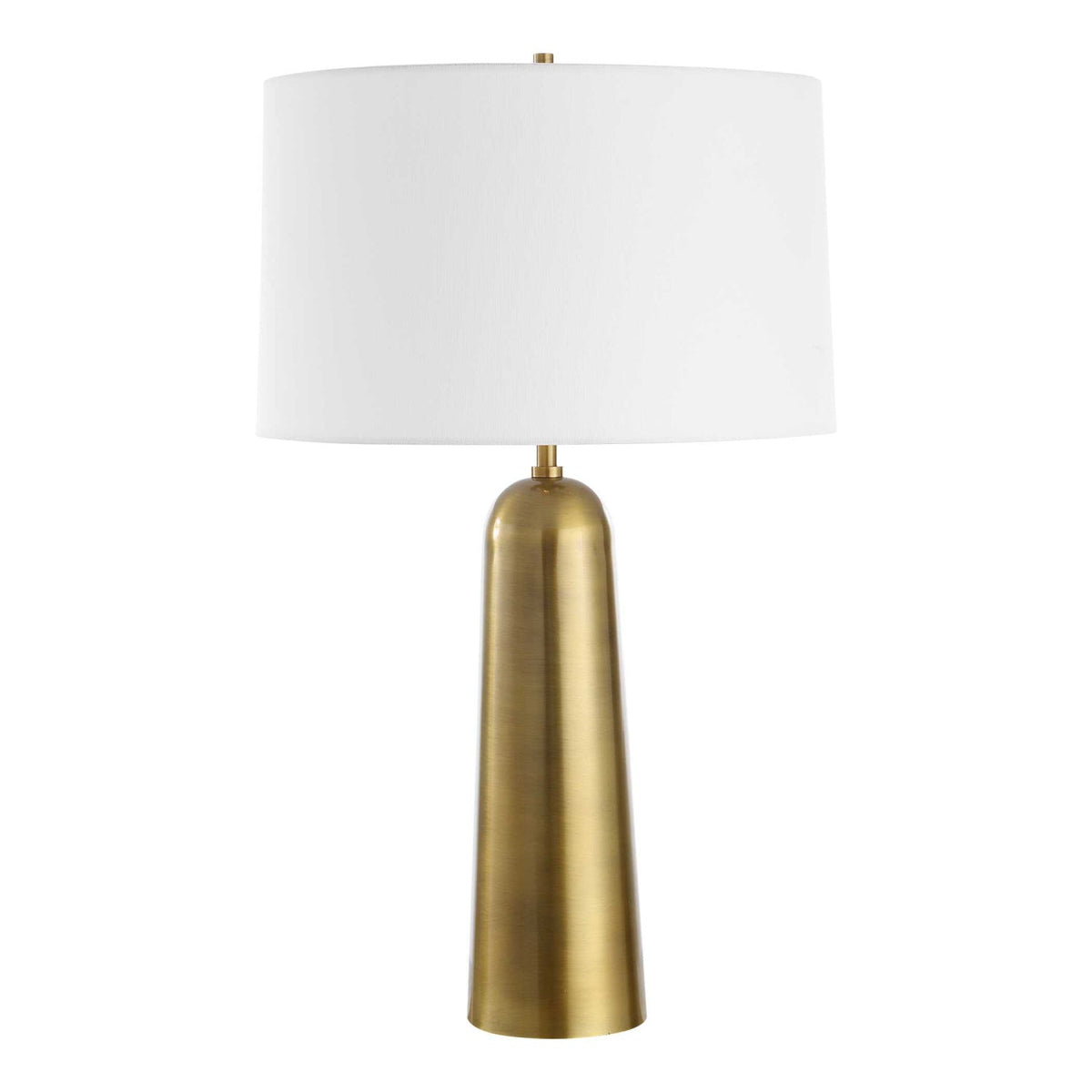 Modern European furniture - Antique Brass Cylindrical Table Lamp - www.oroa.com