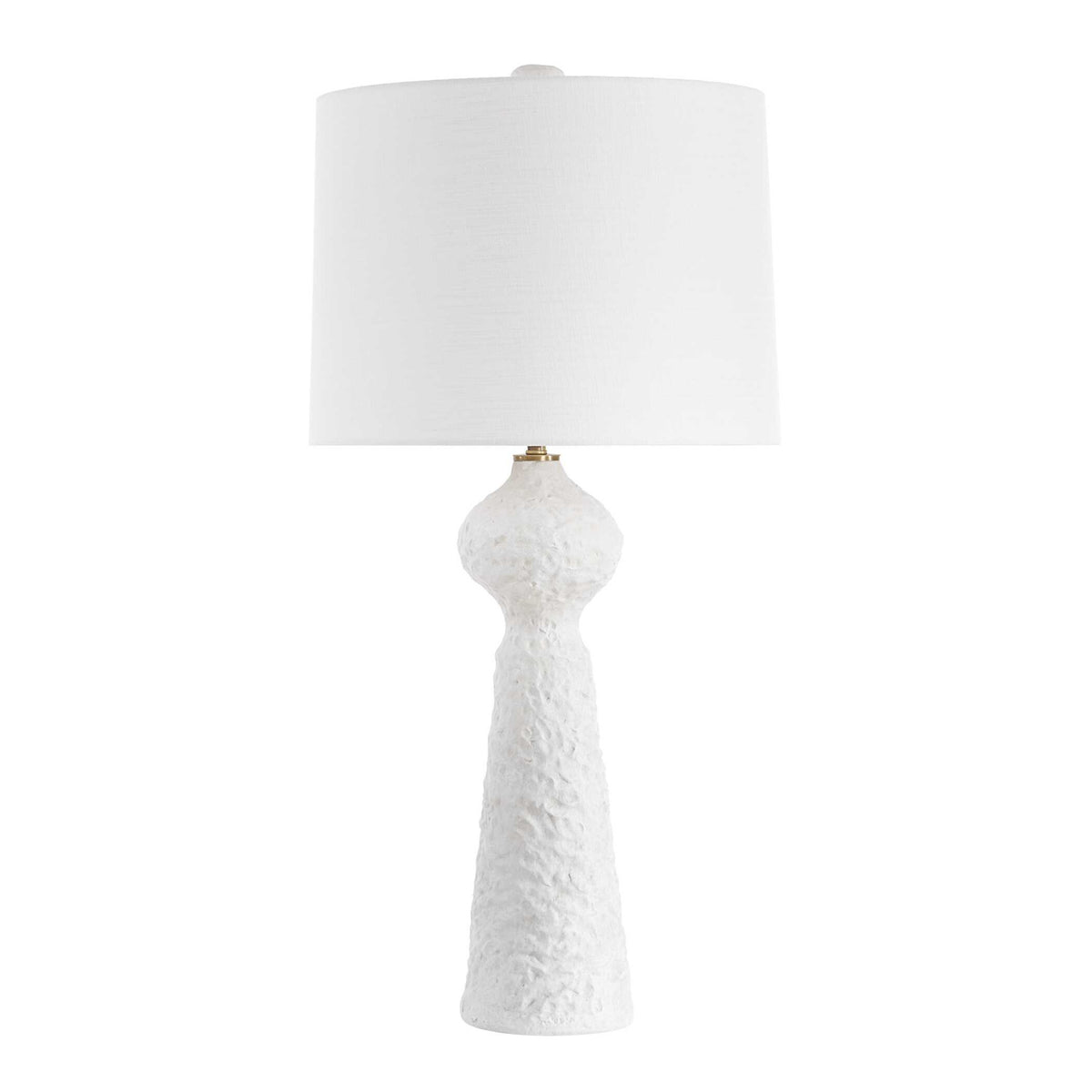 White Coarse Ceramic Table Lamp by Uttermost Sonata, alternate view 3