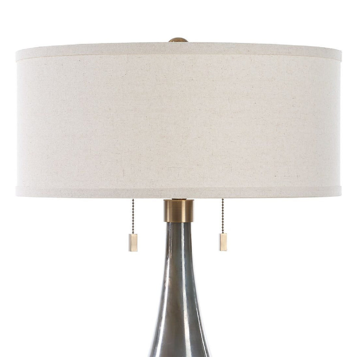 Glass Base Linen Table Lamp | Uttermost Cardoni - www.oroa.com