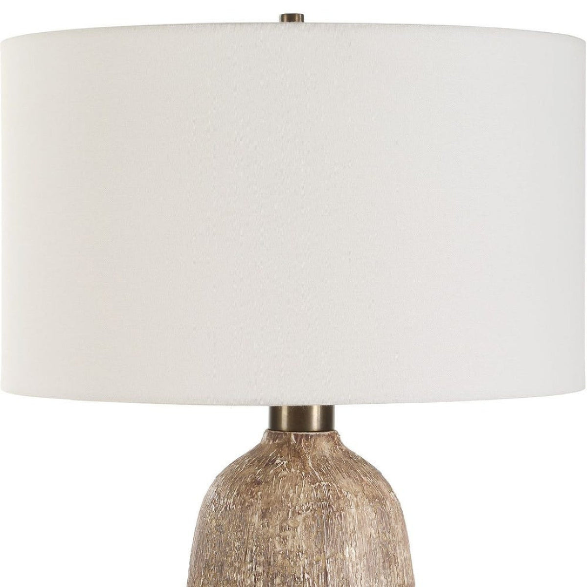 Modern European furniture - Brown Textured Ceramic Table Lamp by Uttermost Napier - www.oroa.com