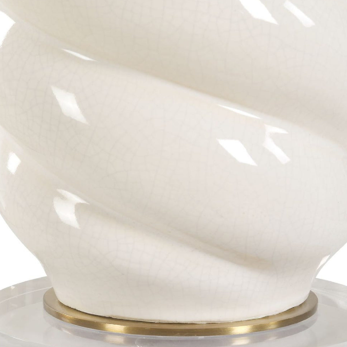 White Swirl Ceramic Table Lamp by Uttermost Anneli, alternate view 6