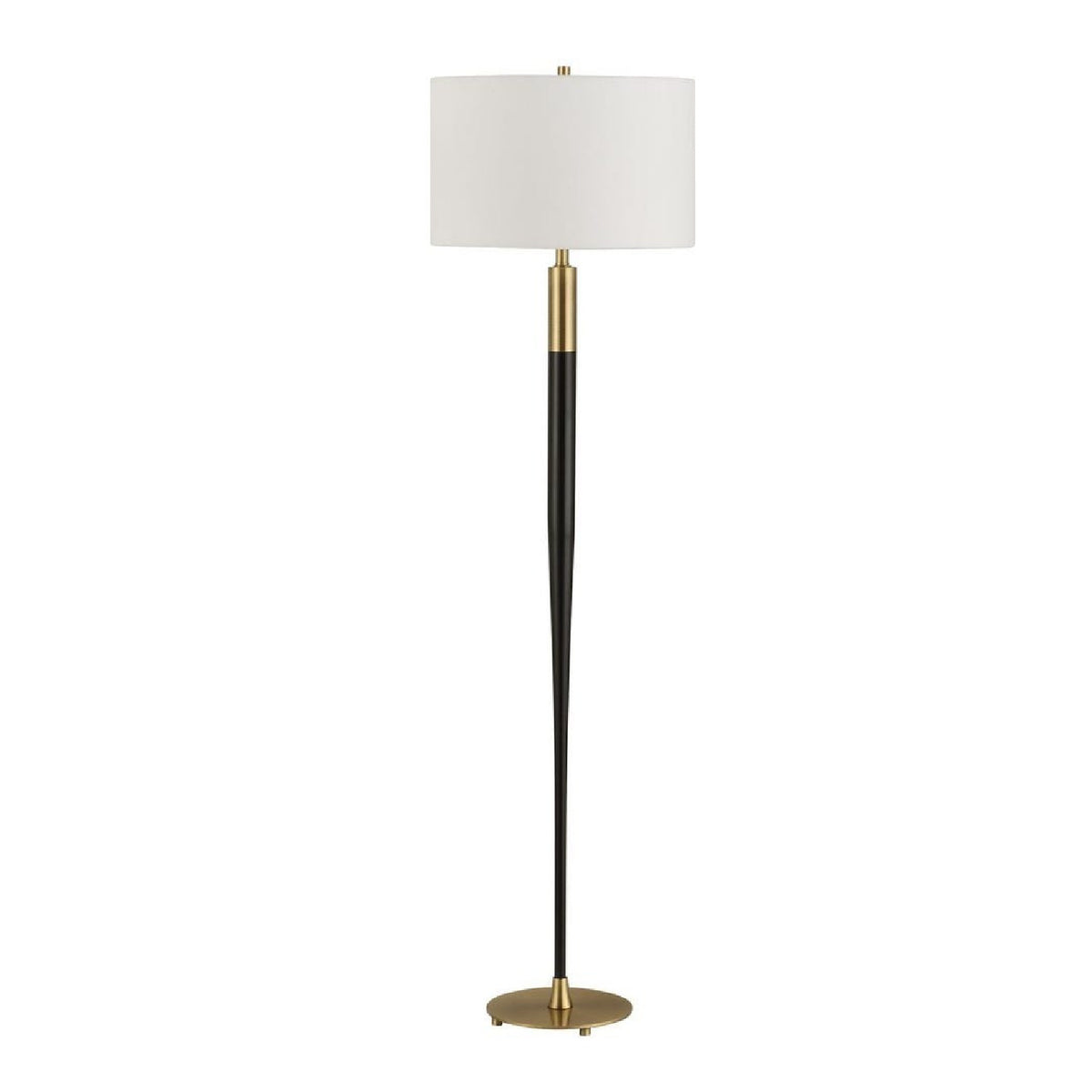 Tapered Black Metal Floor Lamp by Uttermost Stowe, alternate view 3
