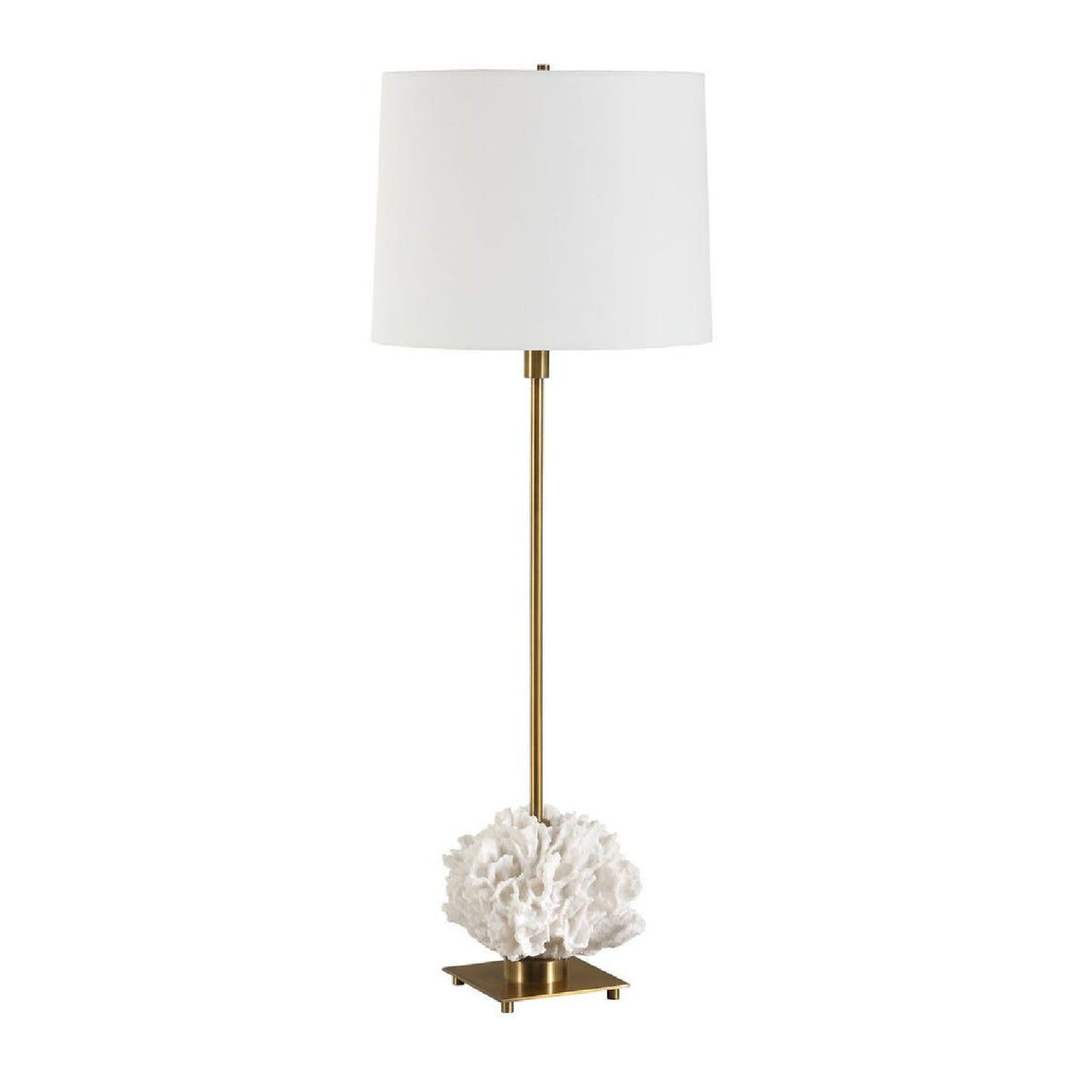 White Coral Sculpture Buffet Lamp by Uttermost Caronia