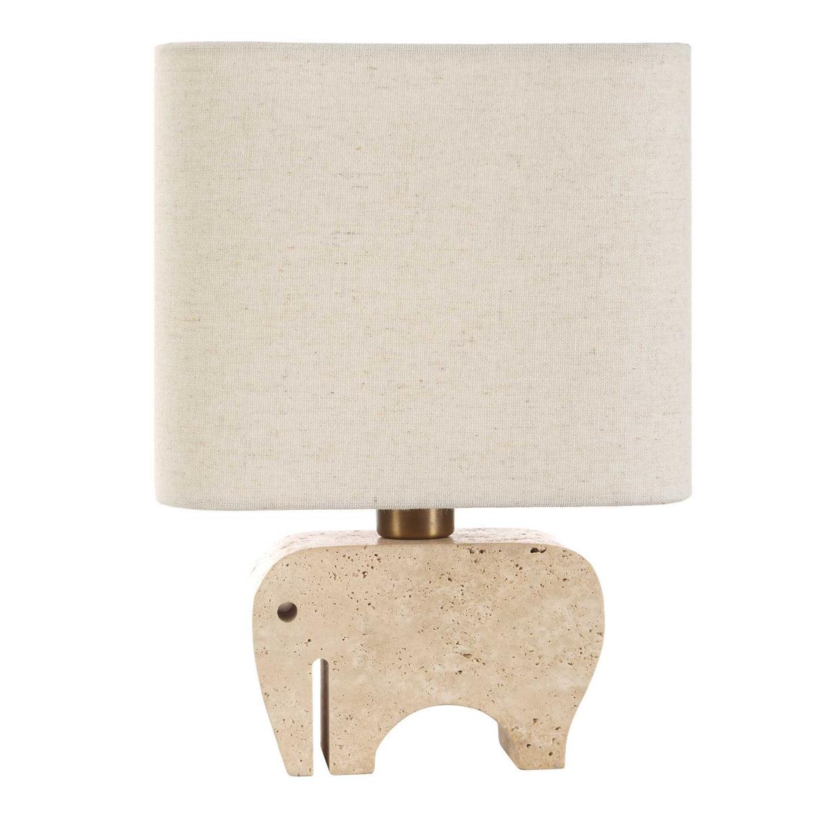 Modern European furniture - Travertine Elephant Accent Lamp - www.oroa.com