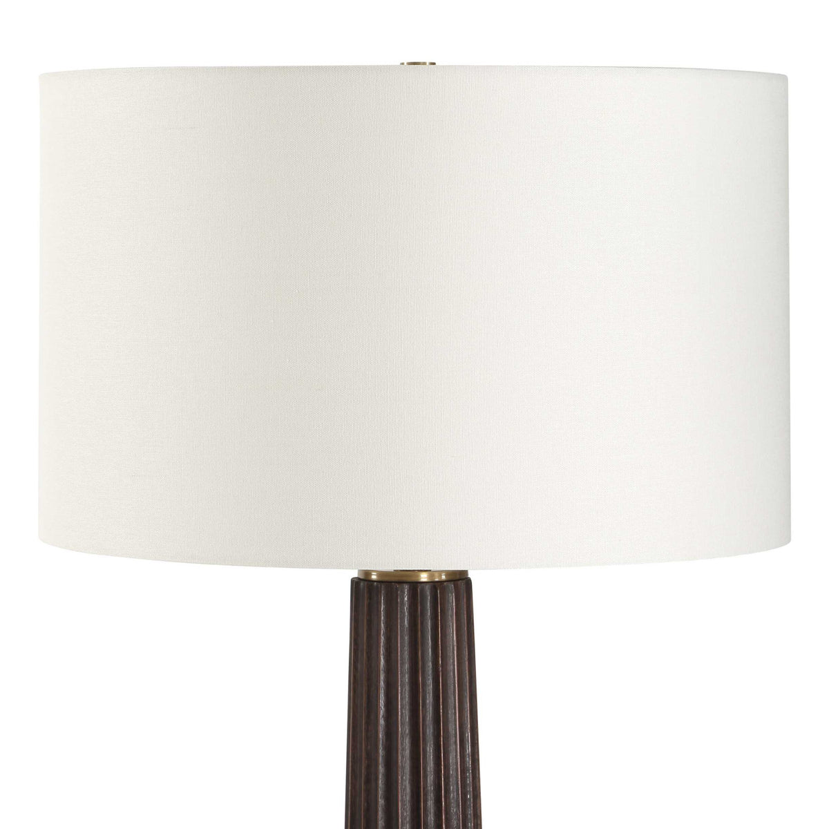 Modern European furniture - Dark Oak Wood Floor Lamp - www.oroa.com
