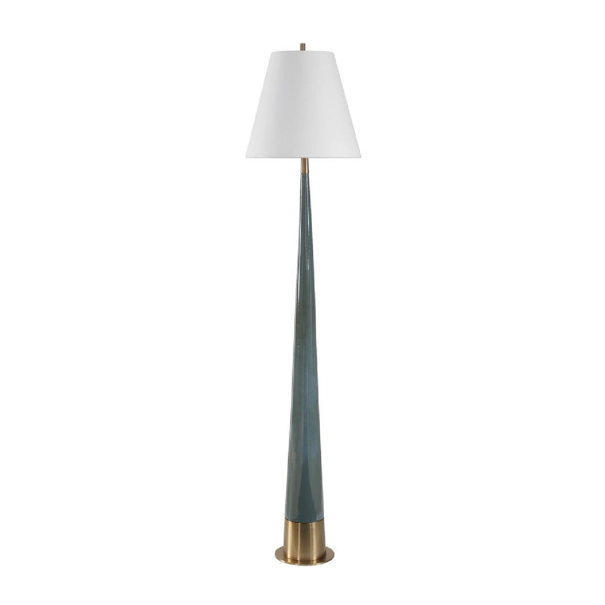 Blue Tapered Ceramic Floor Lamp by Uttermost Riccardi